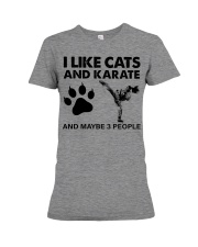 likecats-karate Premium Fit Ladies Tee tile