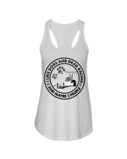 Drag racing like dog mug Ladies Flowy Tank tile