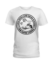 Drag racing like dog mug Ladies T-Shirt tile