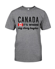 Canada my story begins Classic T-Shirt front
