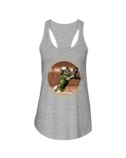 important black football Ladies Flowy Tank tile