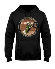 important black football Hooded Sweatshirt front