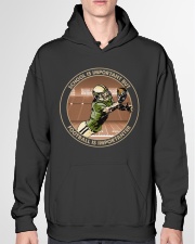 important black football Hooded Sweatshirt garment-hooded-sweatshirt-front-04