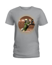 important black football Ladies T-Shirt tile