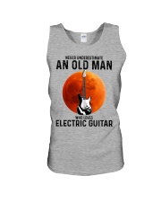electric guitar never old man Unisex Tank tile
