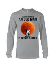 electric guitar never old man Long Sleeve Tee tile