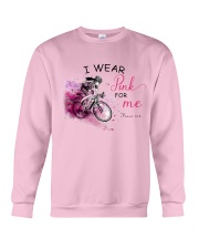Cycling Woman Wear Pink Crewneck Sweatshirt tile