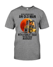 08 forklift truck old man color Premium Fit Mens Tee tile