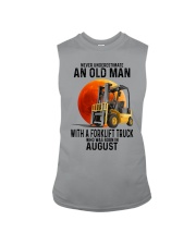 08 forklift truck old man color Sleeveless Tee tile