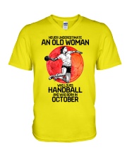 10 handball V-Neck T-Shirt tile