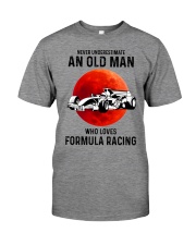 formula racing old man never Premium Fit Mens Tee tile