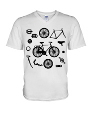 love 2 cycling V-Neck T-Shirt tile
