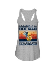 Saxophone Ladies Flowy Tank tile