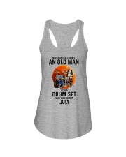 07 drumset old man Ladies Flowy Tank tile