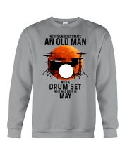 05 drum set never old man Crewneck Sweatshirt tile
