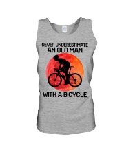03 hat cycling old man Unisex Tank tile