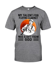 clarinet talent old man Classic T-Shirt front