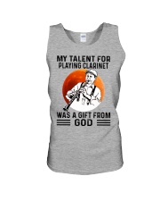 clarinet talent old man Unisex Tank tile