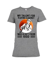 clarinet talent old man Premium Fit Ladies Tee tile