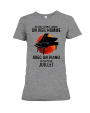 07 piano old man france Premium Fit Ladies Tee tile