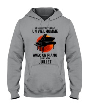 07 piano old man france Hooded Sweatshirt tile