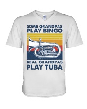 Tuba Some Grandpas V-Neck T-Shirt tile