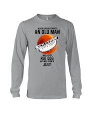 07 hot dog old man Long Sleeve Tee tile