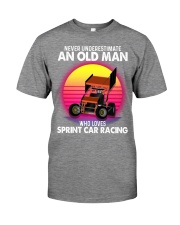 black old sprint car racing Premium Fit Mens Tee tile