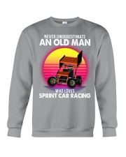 black old sprint car racing Crewneck Sweatshirt tile