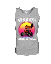black old sprint car racing Unisex Tank tile