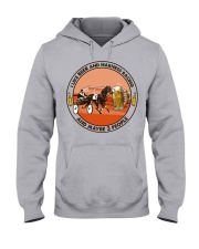 i like beer Harness racing Hooded Sweatshirt front