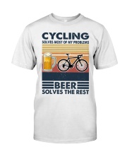 Cycling Solves My Problems Classic T-Shirt front