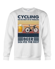 Cycling Solves My Problems Crewneck Sweatshirt tile