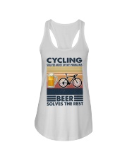 Cycling Solves My Problems Ladies Flowy Tank tile