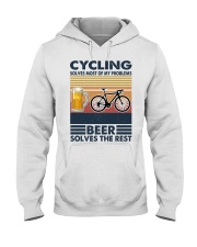 Cycling Solves My Problems Hooded Sweatshirt tile