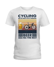 Cycling Solves My Problems Ladies T-Shirt tile