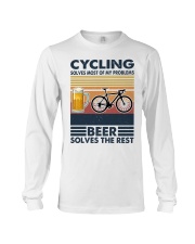 Cycling Solves My Problems Long Sleeve Tee tile