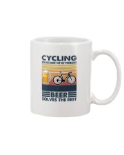 Cycling Solves My Problems Mug tile
