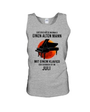 07 piano old man german Unisex Tank tile