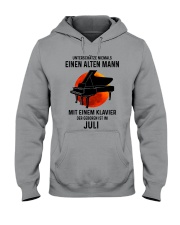 07 piano old man german Hooded Sweatshirt tile