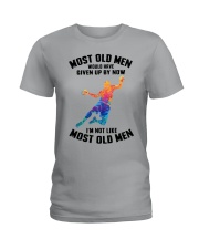 most old men handball Ladies T-Shirt tile