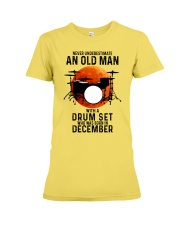 12 drum set olm yl Premium Fit Ladies Tee tile