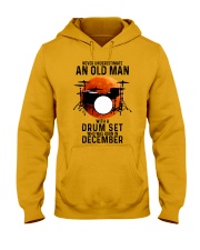 12 drum set olm yl Hooded Sweatshirt tile