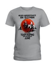6 team roping never Ladies T-Shirt tile