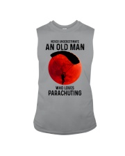 parachuting old man never Sleeveless Tee tile