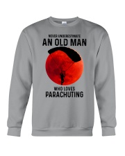 parachuting old man never Crewneck Sweatshirt tile