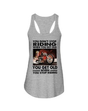 motorcycle drag racing riding Ladies Flowy Tank tile