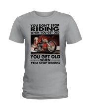 motorcycle drag racing riding Ladies T-Shirt tile