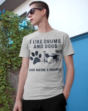 I Like Drums And Dogs Classic T-Shirt apparel-classic-tshirt-lifestyle-17