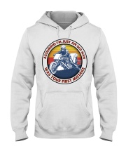 assuming-old manmotorcycle-drag-racing Hooded Sweatshirt front